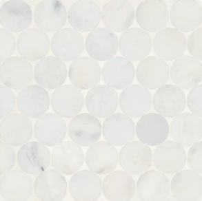 Oriental White Mosaic 10 - marble tile